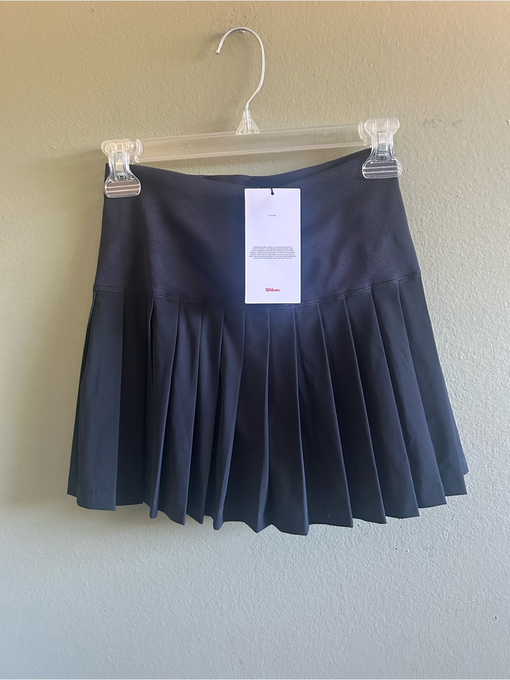 NWT Wilson Midtown Black Pleated Sport Skort Sz S